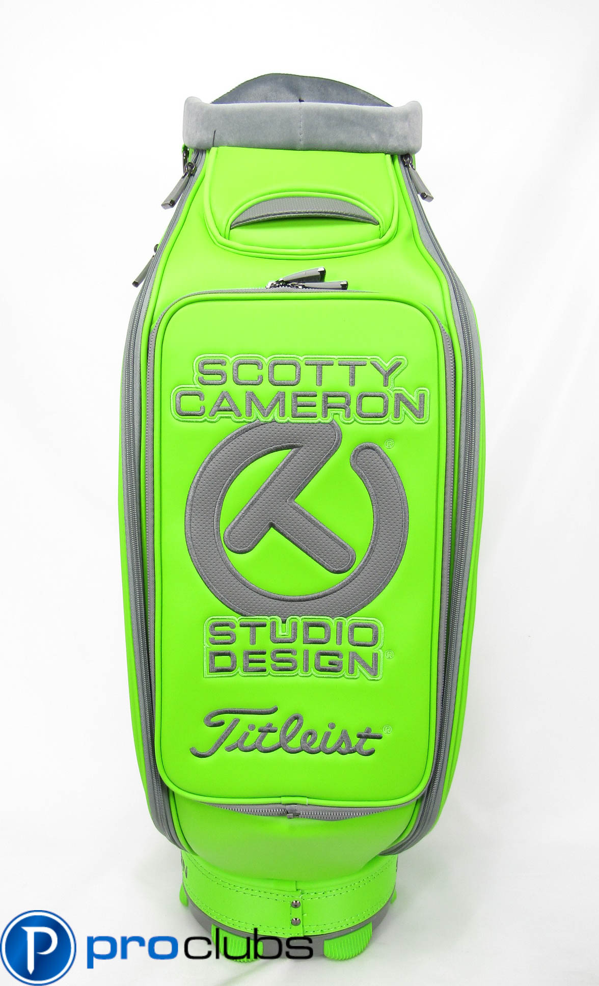 NEW SCOTTY CAMERON '2014 CIRCLE-T LIME GREEN TOUR STAFF BAG